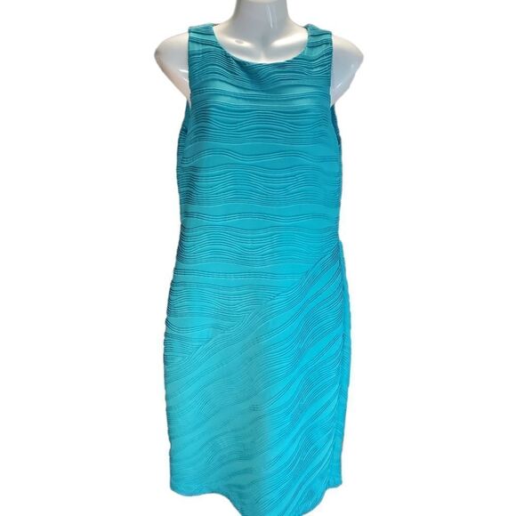 RONNI NICOLE textured stripe sheath dress 10 - Picture 1 of 5